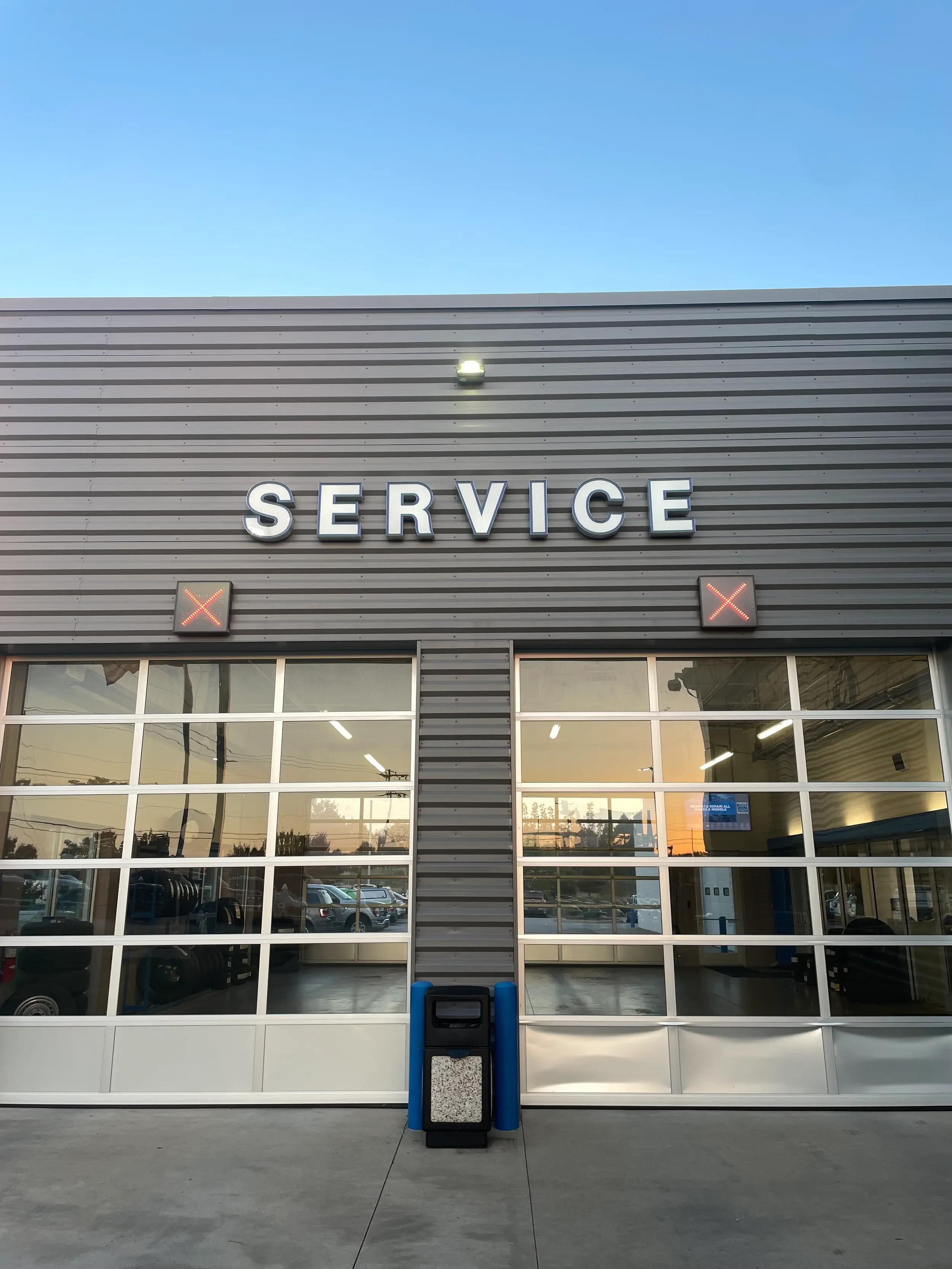Service department entrance